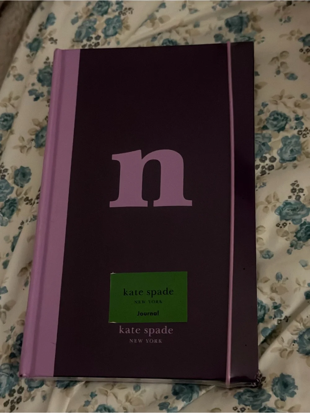 💜📒💜 KATE SPADE INITIAL “N”  Bookcloth Hardcover Journal 💜📒💜 NWT 💜📒💜